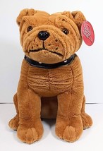 Vintage BJ Toys English Bulldog with Studded Collar Puppy Dog Plush 15&quot; New - £15.68 GBP