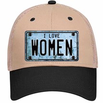 I Love Women Novelty Khaki Mesh License Plate Hat - £23.10 GBP