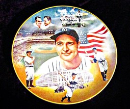 Lou Gehrig Superstar Collector Baseball Plate 1987 Sports Impressions 10 1/4&quot; - £11.77 GBP