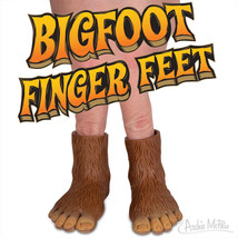 Pair of Bigfoot Vinyl Finger Puppet - Novelty Fun Gag Gifts - £5.50 GBP