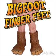 Pair of Bigfoot Vinyl Finger Puppet - Novelty Fun Gag Gifts - $132.17 MXN