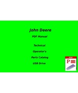 John Deere TX Gator Technical + Operator's Manual With Parts Catalog Set USB - $33.24