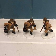 Lot of 3 Dept. 56 firefighters holiday Christmas village collection - $41.23