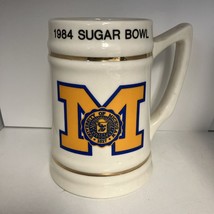 1984 University Of Michigan Stein Mug Sugar Bowl College NCAA Football - $64.30