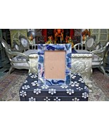 Agate Photo Frame, Memorable Picture Frame, Blue Gemstone Unique Gift, W... - £186.15 GBP
