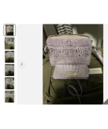 BRAHMIN MINI SYDNEY VIOLET WONDERLAND LILAC IRIDESCENT LT With Wallet - €304,82 EUR