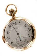 Le Phare 18k Yellow Gold Minute Repeater Open Face Pocket Watch - $11,879.68