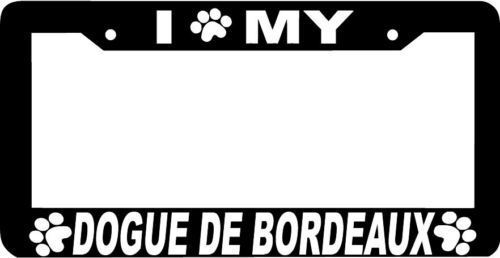 DOGUE DE BORDEAUX DOG paw print License Plate Frame - $4.49