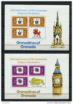 Grenada Grenadines 1978 (3)n Souvenir Sheets 3 stamps+label MNH Queen El... - £4.69 GBP