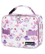 HotAdsFW Dinosaur Kids Lunch Box Small School Bag White Dinosour - $14.02 CAD