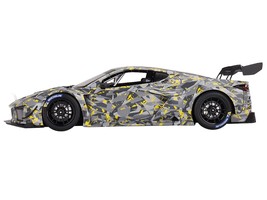 Chevrolet Corvette Z06 GT3.R Gray and Yellow Graphics &quot;Sebring Test Car&quot; (2022) - £167.76 GBP