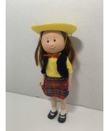 Madeline Chloe 8” vintage small posable doll figurine hat shoes Learning... - £41.39 GBP