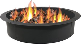 Sunnydaze Fire Pit Ring Insert - Heavy-Duty 2Mm Thick Steel, For Backyard Use - £161.46 GBP
