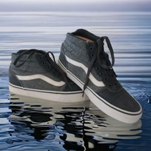 Vans Old Skool Womens High Top Sneakers 8.5 Off The Wall Gray Shoes Skat... - £21.64 GBP