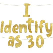 Funny Birthday Gold Glitter Banner  Happy Mens Birthday Party Supplies, Ideas, A - £12.68 GBP