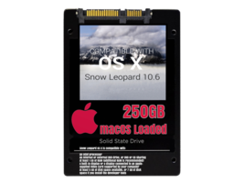 macOS Mac OS X 10.6 Snow Leopard Preloaded on 250GB Solid State Drive - $49.99