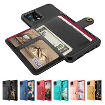 For iPhone 12 Mini/12 Pro/Max Leather Holder Flip Card Wallet Phone Case Cover - £36.75 GBP