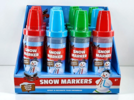Flexible Flyer 2&quot; Snow Marker Snow Much Fun! Spray Decorate Snowman 3+ (12-Pack) - £22.94 GBP