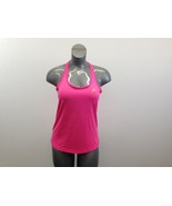 HEAD Women&#39;s Tank Top Medium Racerback Neon Pink Yellow Polyester - $7.92