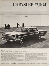 1961 Print Ad Chrysler Newport 4-Door Car on Beach by a Lake - £14.10 GBP