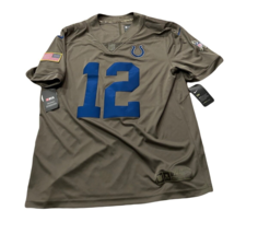 NWT New #12 Andrew Luck Indianapolis Colts Salute To Service XL Football Jersey - £51.55 GBP