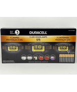 3 x Duracell 575 Lumens LED Headlamps Headlights Broadview with 9 AAA Ba... - $746.19 MXN