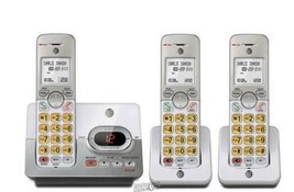 AT&T-Cordless DECT 6.0 Answering System with 2 Additional Handsets Silver Grey - £43.98 GBP