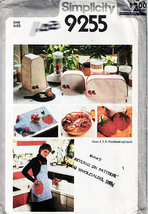 Vtg 1979 Kitchen Covers, Potholders, Napkins, Etc Simplicity Pattern 9255 Uncut - £7.81 GBP