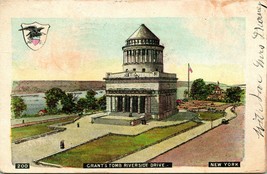 1905 Postcard UDB Riverside Drive New York Grant&#39;s Tomb Micah Illustrated PC Co - £3.22 GBP