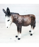 Vintage Donkey Mule Hard Plastic Figure Toy 8 x 6.5&quot; Farm Nativity Anima... - £13.77 GBP