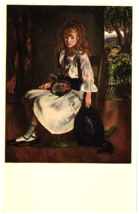 1971 Postcard George W. Bellows Painting Anne In White Carnegie Institute - £7.81 GBP