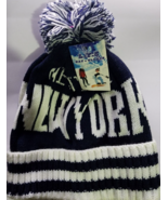 L.Y.Z. New York Short Cuffed Beanie Color Navy Blue &amp; White one Size Fit... - $13.92 CAD