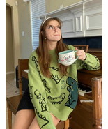 Dinosaur Cartoon Pattern Knit Sweater - $49.10 CAD