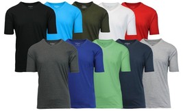 Mens Regular &amp; Oversize Short Sleeve Crew &amp; V-Neck &amp; Muscle Tee Gym Lounge S-5XL - £7.48 GBP