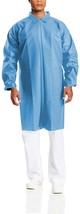 10 Pack Blue Lab Coat XL Size Polyethylene Liquid-Proof Workwear Non-Woven - £21.53 GBP