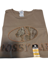 Mossy Oak Mens Front Logo Short Sleeve T-Shirt Sand Size 2XL 50-52 - £19.97 GBP