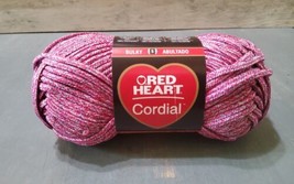 Red Heart Cordial Yarn Cheerful Bulky 5 62 Yards 3.5 oz 2 Skeins - £18.47 GBP