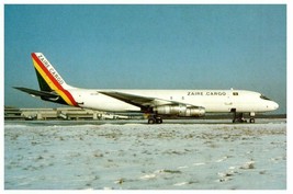 Zaire Cargo McDonnell Douglas DC 8 54F at Cologne Airplane Postcard 1985 - £6.95 GBP