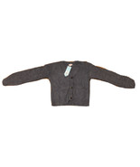 Cat &amp; Jack “Sparkle” Gray Button Up Long Sleeve Size M(7/8) Sweater - £9.74 GBP