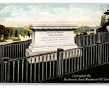 Buchanan Tomb Woodward Hill Cemetery Lancaster PA UNP DB Postcard U23 - £2.29 GBP