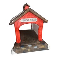Department 56 Heritage Village Red Covered Bridge Retired - £10.46 GBP