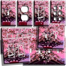 Japanese Blooming Magnolia Tree Light Switch Outlet Wall Plates Sakura Art Decor - £9.58 GBP+