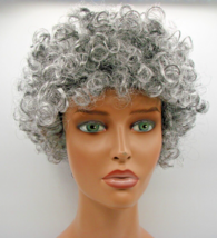 Gray Hair Curly Wig Old Lady Granny Grandma Costume Accessories Cosplay ... - $14.47