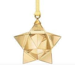 Swarovski Christmas Ornament – Star 3D Gold Small #5223596 - £29.52 GBP