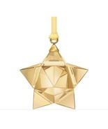 SWAROVSKI CHRISTMAS ORNAMENT – STAR 3D GOLD SMALL #5223596 - £28.93 GBP