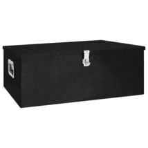Storage Box Black 100x55x37 cm Aluminium - £187.31 GBP