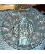Vintage, L. E. Smith, Clear Cut Glass Egg Plate/Relish dish, Pineapple P... - $298.02 MXN