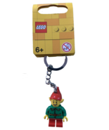 LEGO Happy Helper Santa&#39;s Elf figure Christmas Holiday Keychain 854041 K... - $9.23 CAD