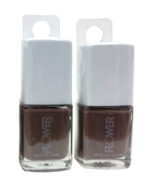 2x Drew Barrymore Flower Beauty Don&#39;t Be A Wallflower Grey Nail Polish 0... - £15.02 GBP