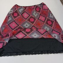 Versailles New York 71-M8871 Women's Pink/Black Reversible Pull-On Skirt Size 2X image 2